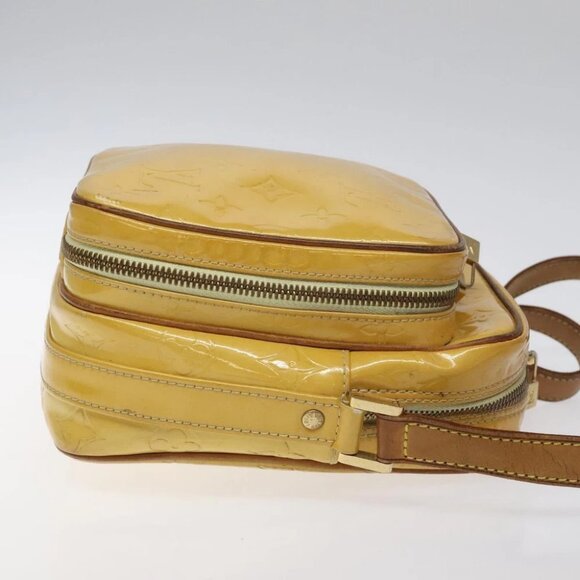 LOUIS VUITTON Monogram Vernis Wooster Shoulder Bag Yellow - Picture 7 of 15